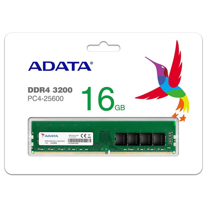 ADATA DDR4 PC25600 3200MHz 16GB Single Channel