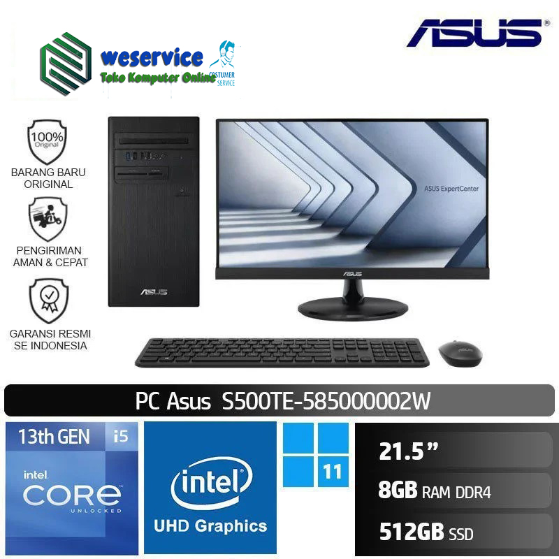 ASUS S500TE 585000002W (Core i5 13500, 8GB, 512GB SSD, Win 11, 21