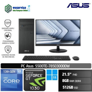 ASUS S500TE 785030002W (Core i7 13700, 8GB, 512GB SSD, VGA 2GB, Win 11, 21